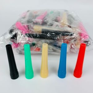 Embouts de chicha jetables en plastique laqué de type droit, haute qualité, 100 pièces, écologiques, emballés individuellement, assortis - Product Image 1