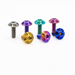 Elementi di Fissaggio Torx Flangiati in Titanio Leggero Premium con Superficie Anodizzata Vibrante per <span class=keywords><strong>Bici</strong></span> Fuoristrada - Product Image 1