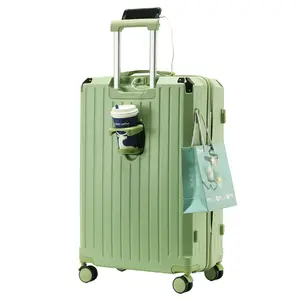 हॉट सेलिंग सूटकेस 24 इंच यात्रा सामान यूएसबी चार्जर के साथ कैरी-ऑन बोर्डिंग सामान