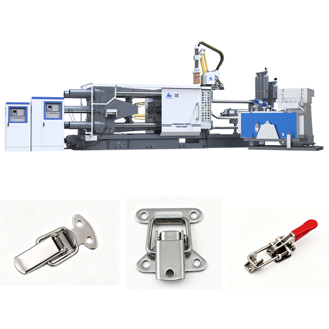 LH-HPDC-550T Aluminum Casting Machine for Storage Box Latch Precision Snap Fit.