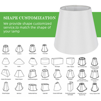 Abat-jour conique fait main en promotion – Couverture de lampe moderne en forme de cône blanc pour salon