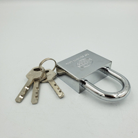 Clé à palettes carrées de 70mm Glora Brand Electronic Chrome Plated Long Shackle Keyed Alike Rustproof Iron Padlock for Door Use