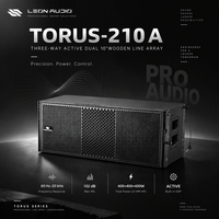 Système de sonorisation professionnel LEON AUDIO série TORUS, enceinte Line Array double 10 pouces 3 voies pour spectacles sur scène