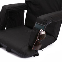 Coussin de siège de stade pliable avec logo personnalisé pour l'extérieur avec poches de soutien dorsal pour gradins