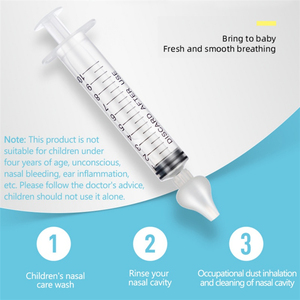<span class=keywords><strong>2</strong></span> Stück Baby Nose Clean Needle Tube Säuglings baby pflege Nasen sauger Reiniger 10ML Baby Rhinitis Nasen spüler - Product Image 6