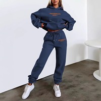 Annshine Fashion 2026 – Ensemble décontracté tendance pour femme : sweat à capuche imprimé lettres et pantalon, style occidental, best-seller
