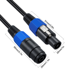Speakon 1 To 2 <b>Speaker</b> Cable Male To Female Pure Copper <b>Audio</b> Cable For Amplifier Mixer <b>Speaker</b> Connection - Product Image 2