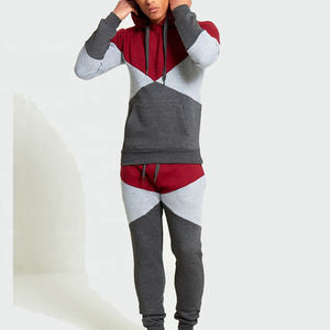 Collection d'hiver de qualité supérieure pour hommes, style tendance, respirant, logo personnalisé, ensemble deux pièces, survêtements à capuche, look décontracté - Product Image 1