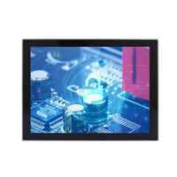 Moniteur tactile industriel étanche IP65 de 21,5 pouces, résolution 1920x1080, accessoire informatique industriel capacitif projectif à 10 points