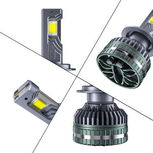 Phares LED de voiture super lumineux 400W 50000LM à trois tubes en cuivre H4 H7 H11 9005 9006 – Ampoules de phare LED pour auto - Product Image 3