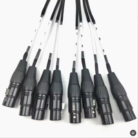 Câble multipaire XLR 8 canaux, connecteurs XLR mâle-femelle, âme en cuivre OFC, câble audio professionnel multicanal pour scène/studio