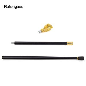 Canne de marche Golden Lion avec poignée en métal 95 cm, canne de randonnée élégante pour gentleman - Product Image 4