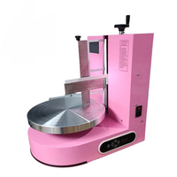 Commerciële automatische ronde taartdecoratiemachine voor het aanbrengen van room en frosting, nieuwe staat, geschikt voor melk.