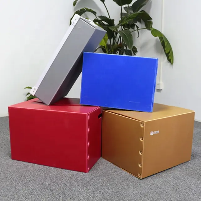 Оптовая продажа, индивидуальные многоразовые гофрированные пластиковые картонные коробки