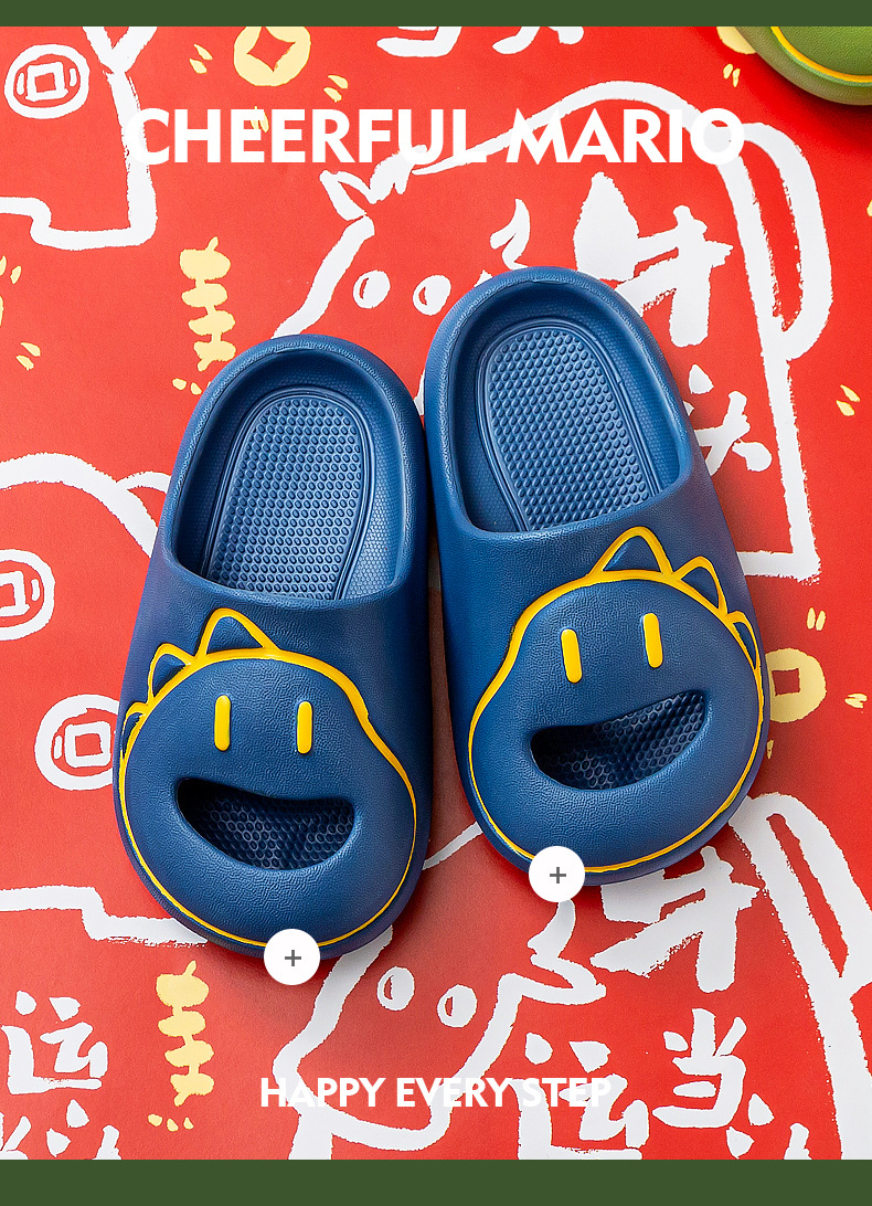 Boys Girls House Slides EVA Thick Sole Indoor Flip-flops Little Children's Cartoon Summer Slippers
