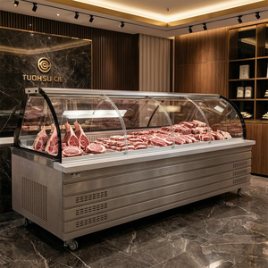 Vitrine Réfrigérée Commerciale Grande Capacité en Acier Inoxydable pour Viande Fraîche et Aliments Cuisinés – Refroidissement Mécanique - Product Image 2