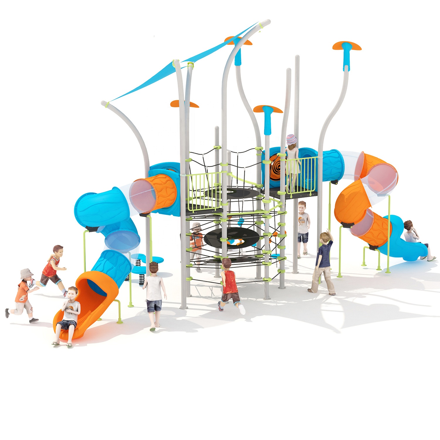 Детские Большие Пластиковые коммерческие игры на открытом воздухе, школьные игровые площадки, оборудование для продажи