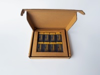 Paquete de Baterías 6LR61 9v 550mAh con Ocho Celdas, Batería Super Alcalina, Batería Seca