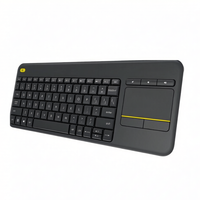 K400 Plus Smart TV Notebook Desktop Touch Mute Wireless Touchpad Keyboard untuk PC Laptop Android