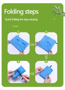 Custom Portable Polyester Storage <b>Bag</b> <b>Foldable</b> Shoulder Strap Supermarket Shopping Pouch Reusable Grocery <b>Bag</b> Cheap - Product Image 6