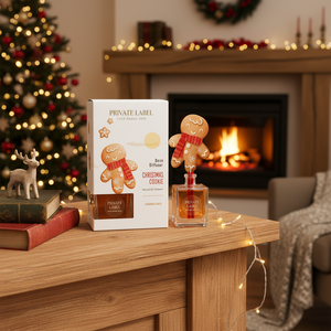 Deodorante per Ambienti con Etichetta Privata, Profumo di Biscotto di Natale alla Cannella e Zenzero, 90ml OEM |   Diffusore di fragranze decorativo per le festività |   Spagna UE - Product Image 3