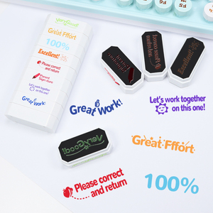 Timbro multistrato <span class=keywords><strong>nuovo</strong></span> arrivo scuola bambini insegnante 8 strati pre inchiostrato auto inchiostro insegnante timbro ricompensa - Product Image 5