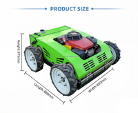 Tondeuse à gazon robotisée 4x4 télécommandée, hybride essence, débroussailleuse industrielle robuste sur roues, 9 CV, DIY, 550 mm