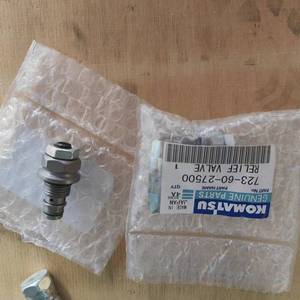 วาล์วระบาย WA250โหลดเดอร์ใหม่สำหรับ WA200 Komatsu 723-60-27500วัสดุเหล็ก - Product Image 3