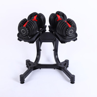 SPORTUVE 2025 Nouvel équipement de fitness et de gymnastique 40Kg Ensemble d'haltères réglables 80Lb 90Lb Haltères carrés réglables