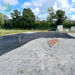 Geoceldas de fábrica china Precio Rejilla de grava HDPE para estabilización de suelo de carretera Calzada Geocell Muros de retención