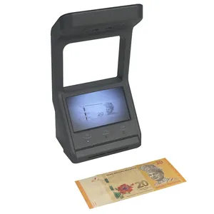 Rilevatore di denaro falso RUB USD EUR Mini valuta portatile contanti IR UV 3D HL-V80 banconota passaporto rilevamento assegni