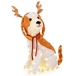 Decoración Navideña para Perros con Luces LED de 43.5 Pulgadas, Decoración Festiva Personalizada - Product Image 1