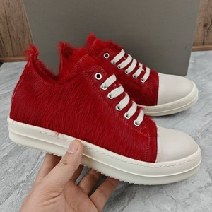 RO Nouvelles baskets basses rouges premium avec embout blanc, chaussures décontractées tendance - Product Image 1