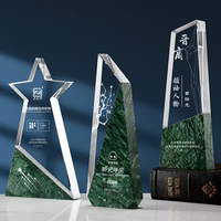 Nouveau Marble K9 Crystal Trophy sports football luxe idée créative prix trophées médailles plaques