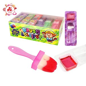 Sucette en forme de <span class=keywords><strong>mini</strong></span> pinceau avec bonbons à la <span class=keywords><strong>confiture</strong></span> aigre - Product Image 1