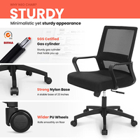 Chaises de bureau ergonomique et pivotante en maille, blanc, accessoires de Table pour tre, prix pas cher, offre spéciale
