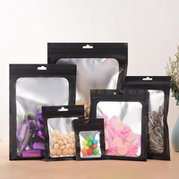 Sacs de conservation alimentaire refermables en Mylar avec fenêtre transparente, en aluminium mat, auto-scellants, anti-odeur et durables