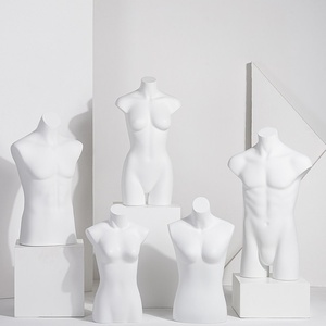<span class=keywords><strong>Mannequin</strong></span> buste homme/femme blanc/noir sans tête ni bras pour vitrine et comptoir de magasin de vêtements - Product Image 2