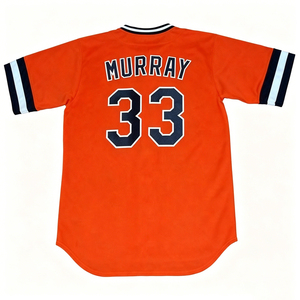 Maillot de baseball rétro des années 90, cousu, tailles S-5XL, EDDIE MURRAY, JIM PALMER, REGGIE JACKSON, MARK BELANGER, BROOKS ROBINSON - Product Image 5