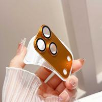 Protection d'Objectif en Verre Trempé Métallique pour iPhone 17 Pro Max, Cache-Objectif en Alliage Noir pour iPhone 17 Pro Max, Bague de Protection d'Objectif