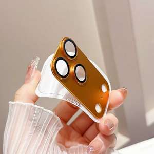 واقي عدسة كاميرا معدني من الزجاج المقوى لهاتف آيفون 17 برو ماكس، غطاء حماية عدسة أسود من السبائك لهاتف آيفون 17 برو ماكس، حلقة عدسة 17 برو ماكس - Product Image 5