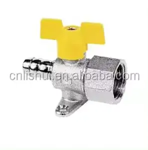 Nickel Plated Hose Connection Gas Ball Valve with Basement(Female)
