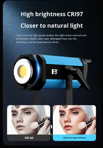 FOSOTO 300 Вт, прямые трансляции, светодиодные лампы для видеосъемки, специальные мягкие сферические лампы для фотосъемки и прямой трансляции - Product Image 6