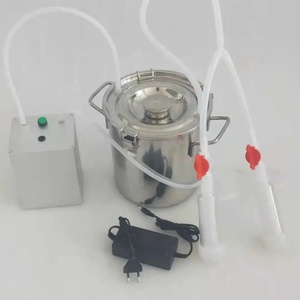 Máquina de Ordeño Eléctrica Recargable de 12V con Motor y Batería, para Vacas y Cabras, con Cubeta/Tanque de 7L y 14L - Product Image 5