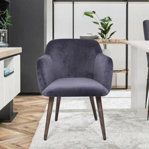 Wholesale Modern <strong>Velvet</strong> Upholstered Solid Wood Legs <strong>Dining</strong> <strong>Chair</strong> for Home Bathroom <strong>Dining</strong> Rooms - Product Image 2