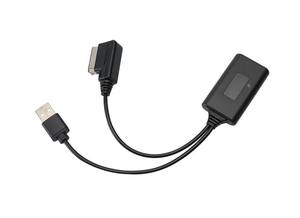 奥迪汽车批发黑色汽车蓝牙模块2合1辅助接收器音频适配器电缆 - Product Image 6