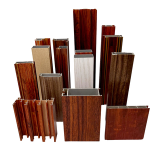 Marchio famoso su misura della Cina fornitura di fabbrica di grano di legno alluminio estrusione profili di alluminio buon materiale di carta di legno - Product Image 1