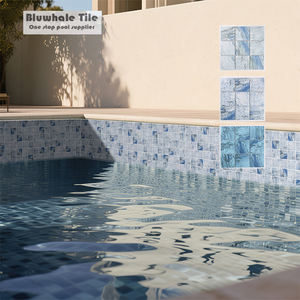 Moderno al aire libre de piedra natural de mármol de porcelana de cerámica piscina azulejos mosaico baño Hotel Villa apartamento uso azulejo - Product Image 1
