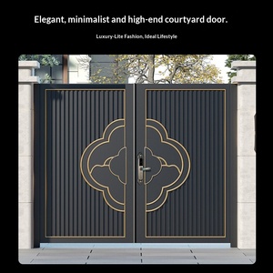 Puerta de Seguridad Estilo Europeo Guanxiang Grado C con Cerradura Inteligente de Huella Dactilar, Contraseña, Tarjeta y Aplicación Móvil para Entrada de Villa - Product Image 4