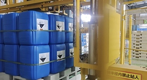 Machine d'emballage automatique à fonctionnement continu pour palettes, ligne de fin de ligne pour palettes de marchandises chimiques en vrac - Product Image 5